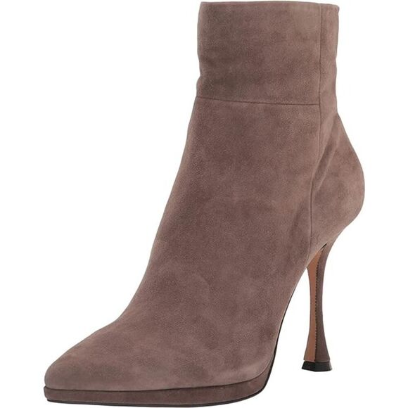 Vince Camuto Shoes - Vince Camuto Pitonnda Dress Boots 7.5 Womens Leather Suede Pointed Toe Sable Chi